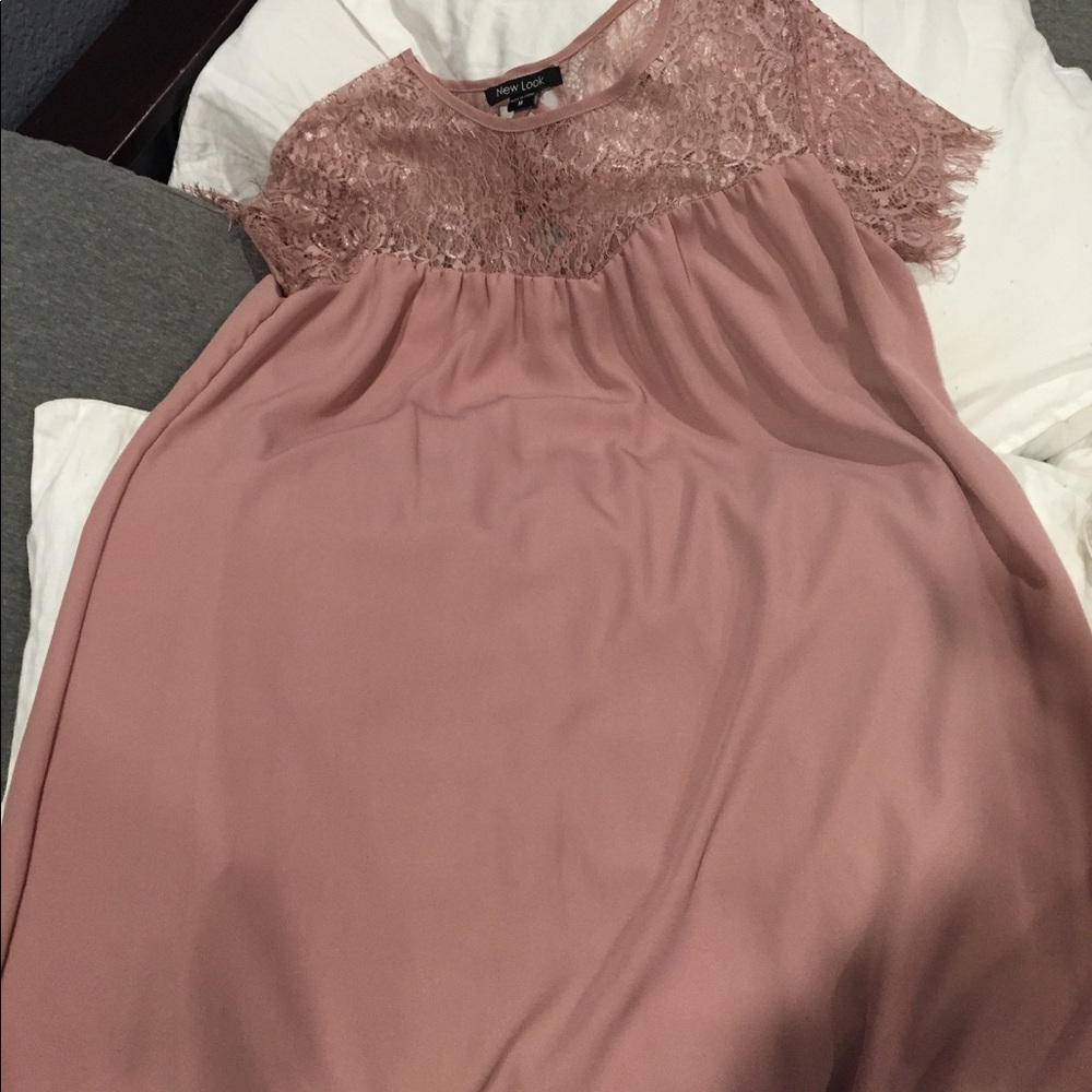 Mauve pink Detailed dress